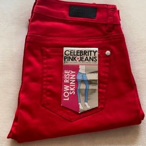 Celebrity Pink Jeans. Low rise skinny. 5 juniors